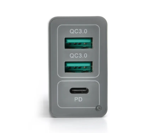 Carregador de Parede Turbo 30W – 2 USB +1 PD