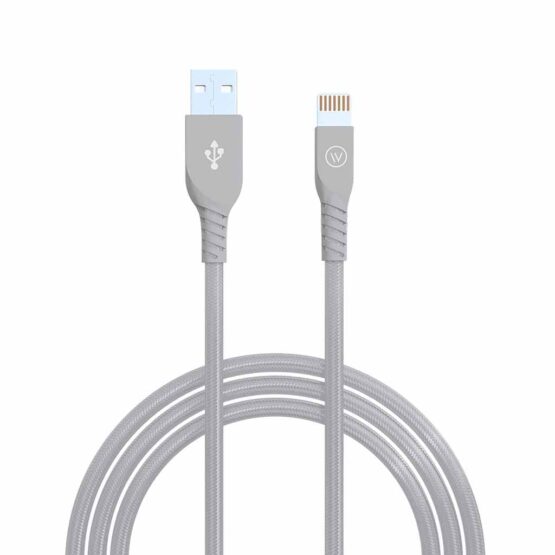 Cabo MFi Strong Cable em Nylon Cinza